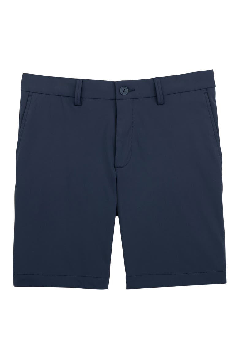 Sono Flat Front Stretch Chino Shorts, Alternate, color, MIDNIGHT
