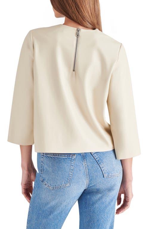 Steve Madden Dee Faux Leather Top