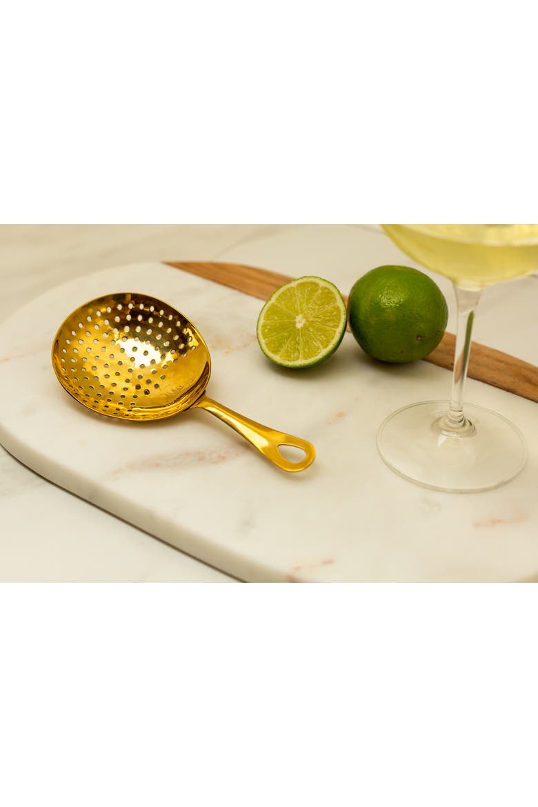 Gold Julep Cocktail Strainer, Alternate, color, Gold