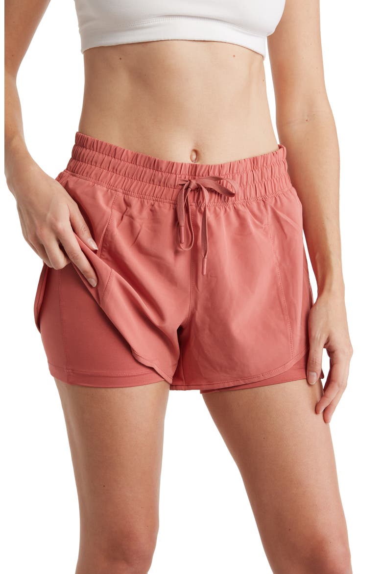 2-in-1 Running Shorts, Alternate, color, DUSTY CEDAR