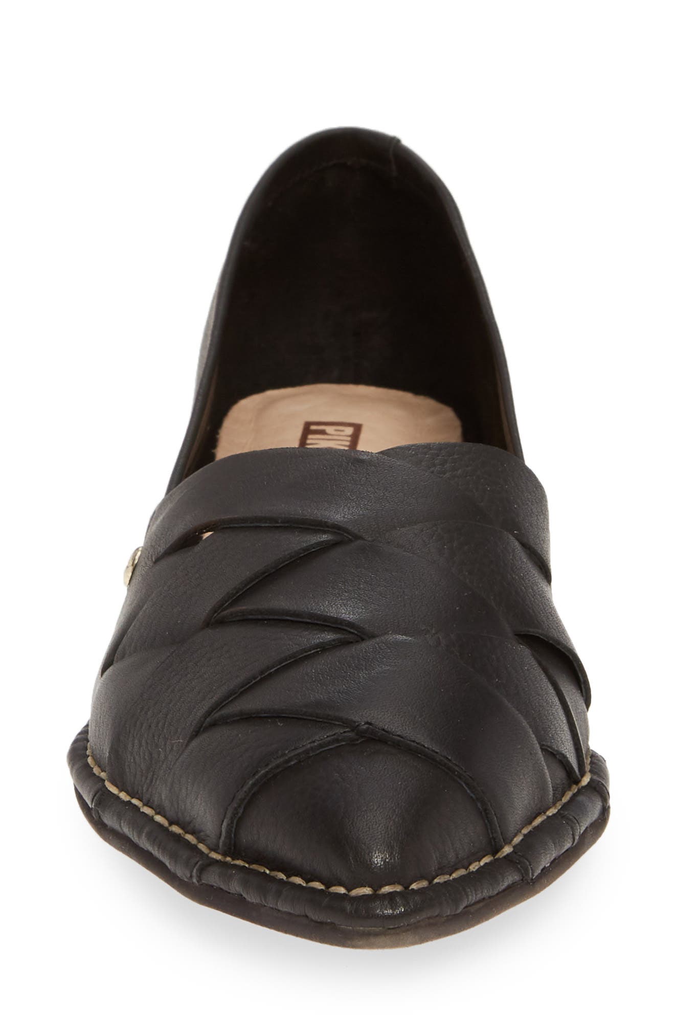 Caleta Flat, Alternate, color, BLACK LEATHER