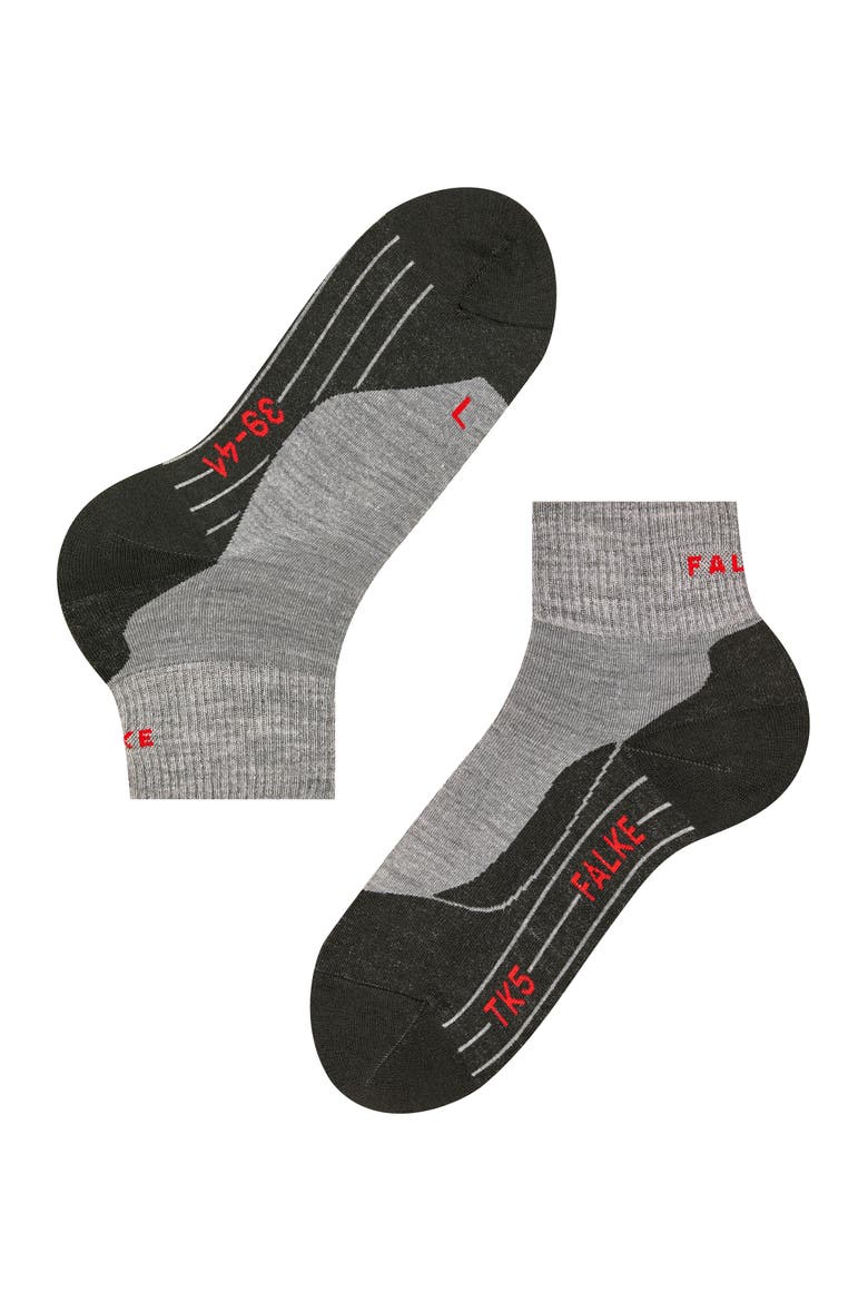 TK5 Wander Short Hiking Socks, Alternate, color, Light Grey