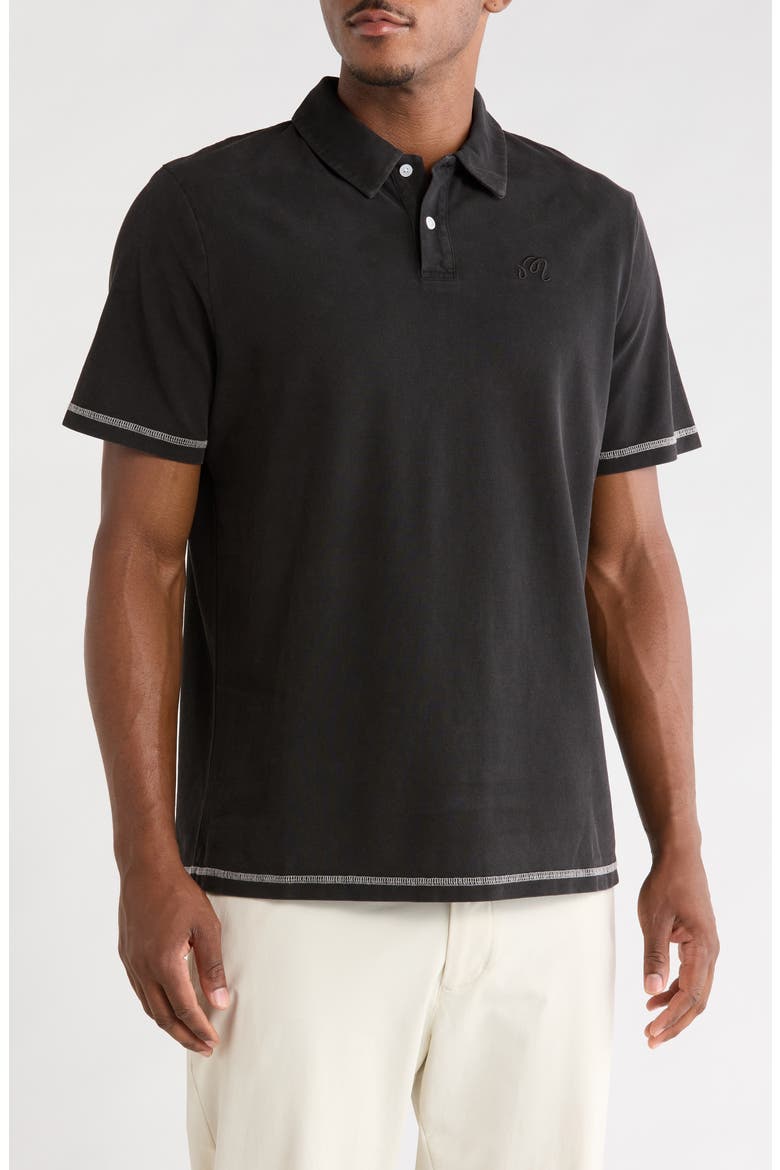 Fairway Overdye Cotton Golf Polo, Main, color, BLACK