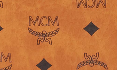 Mcm Stark 32 Visetos Backpack In Cognac