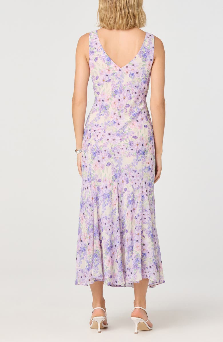 ASTR the Label Symone V-Neck Maxi Sundress, Alternate, color, Purple Floral