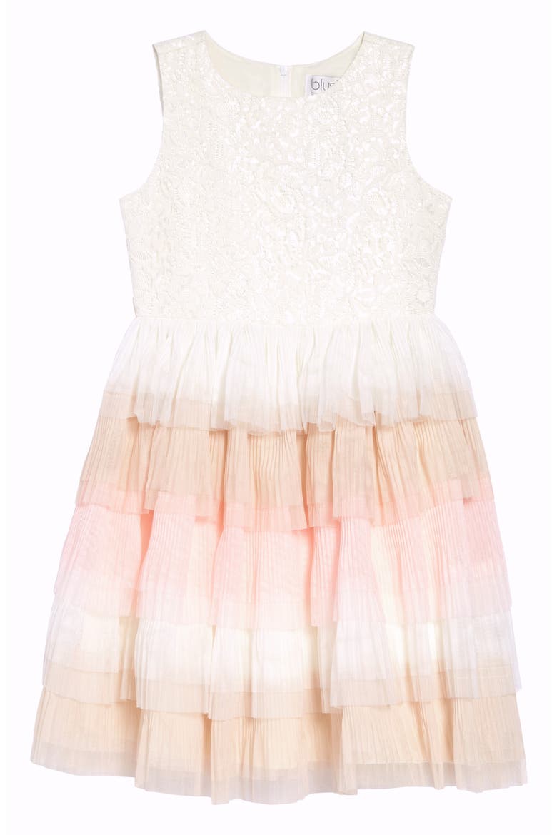 Sleeveless Ruffle Dress, Main, color, IVORY