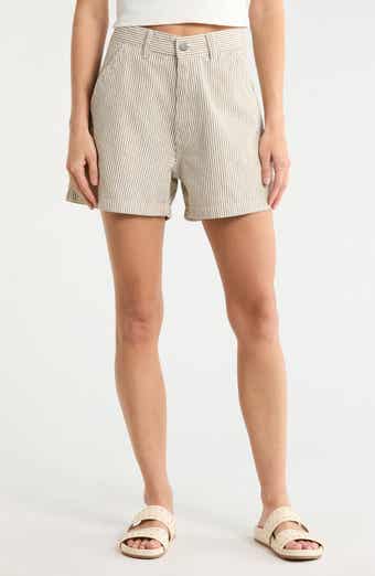 DENIMIST Stripe Denim Carpenter Shorts