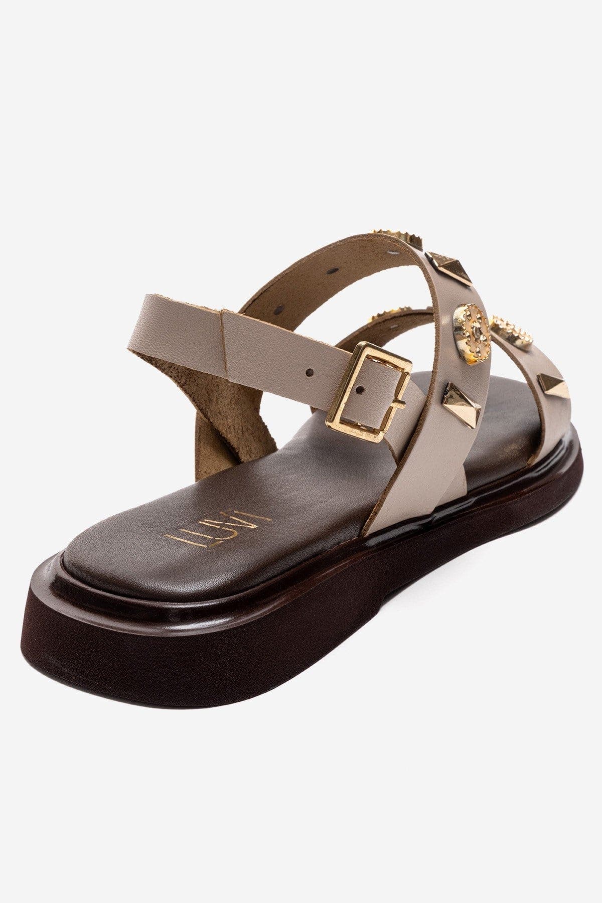 Libera Leather Sandal, Alternate, color, Beige