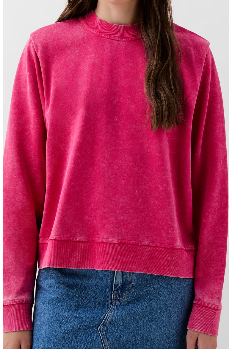 Padded Marble Sweater, Main, color, Fucsia