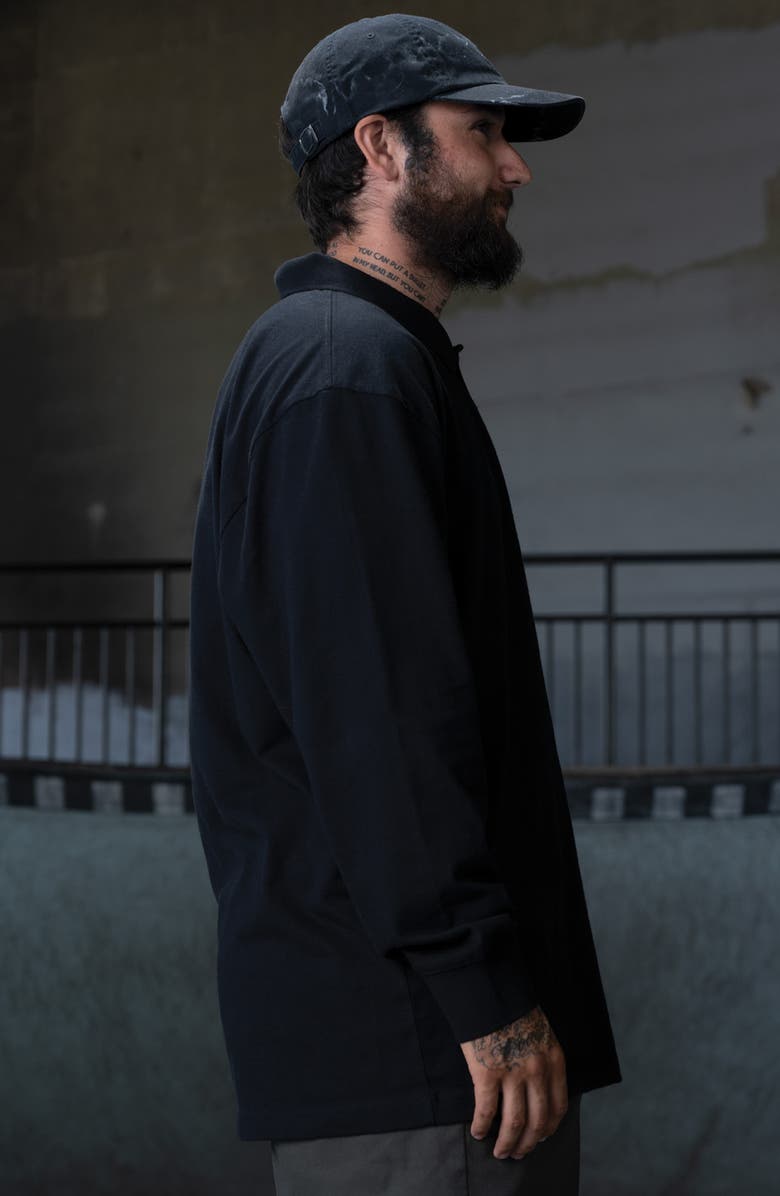 Dickies Ronnie Sandoval Long Sleeve Polo, Alternate, color, Knit Black