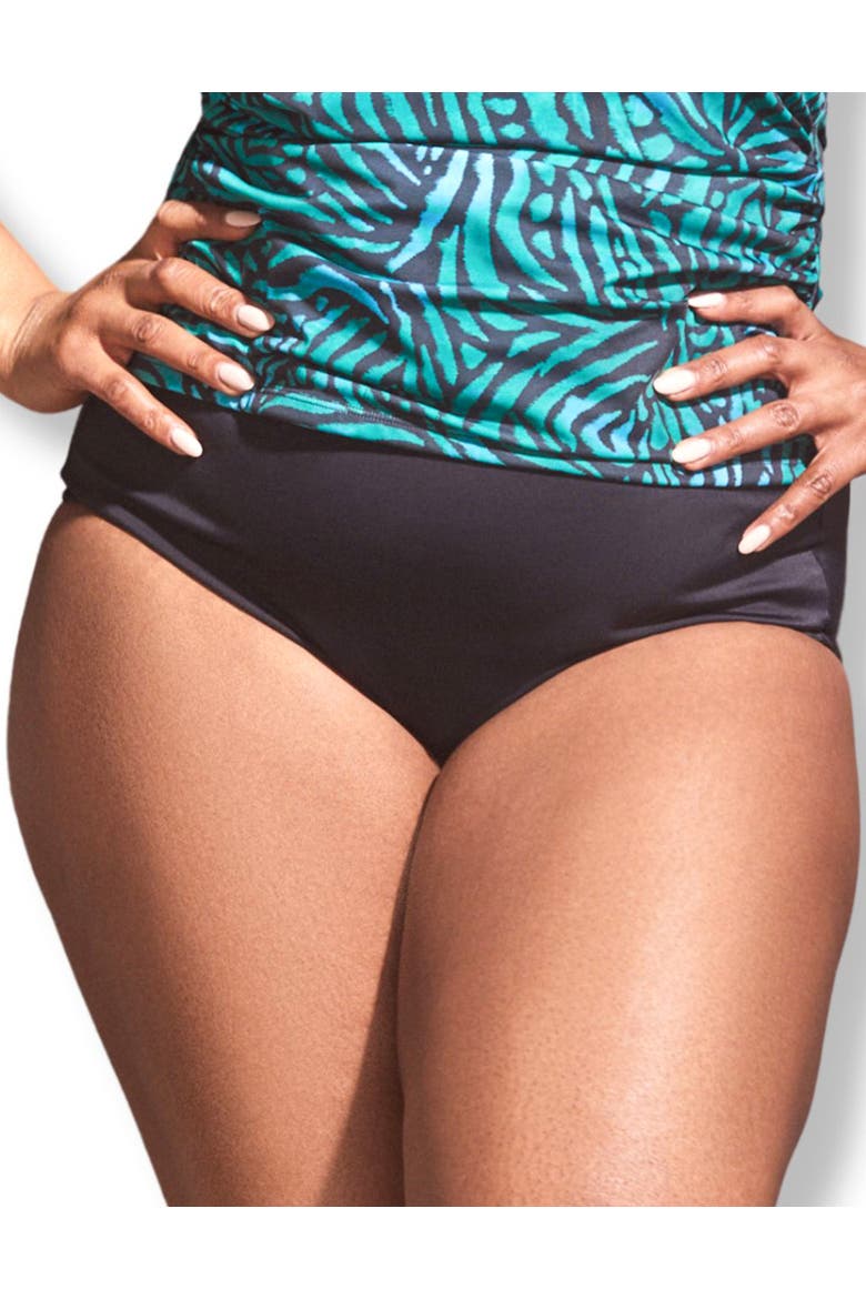 Tankini Bottom, Alternate, color, BLACK