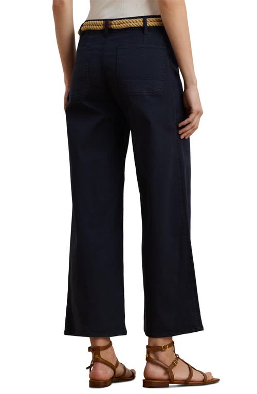 Shop Ralph Lauren Lauren  Stretch Cotton Twill Crop Pants