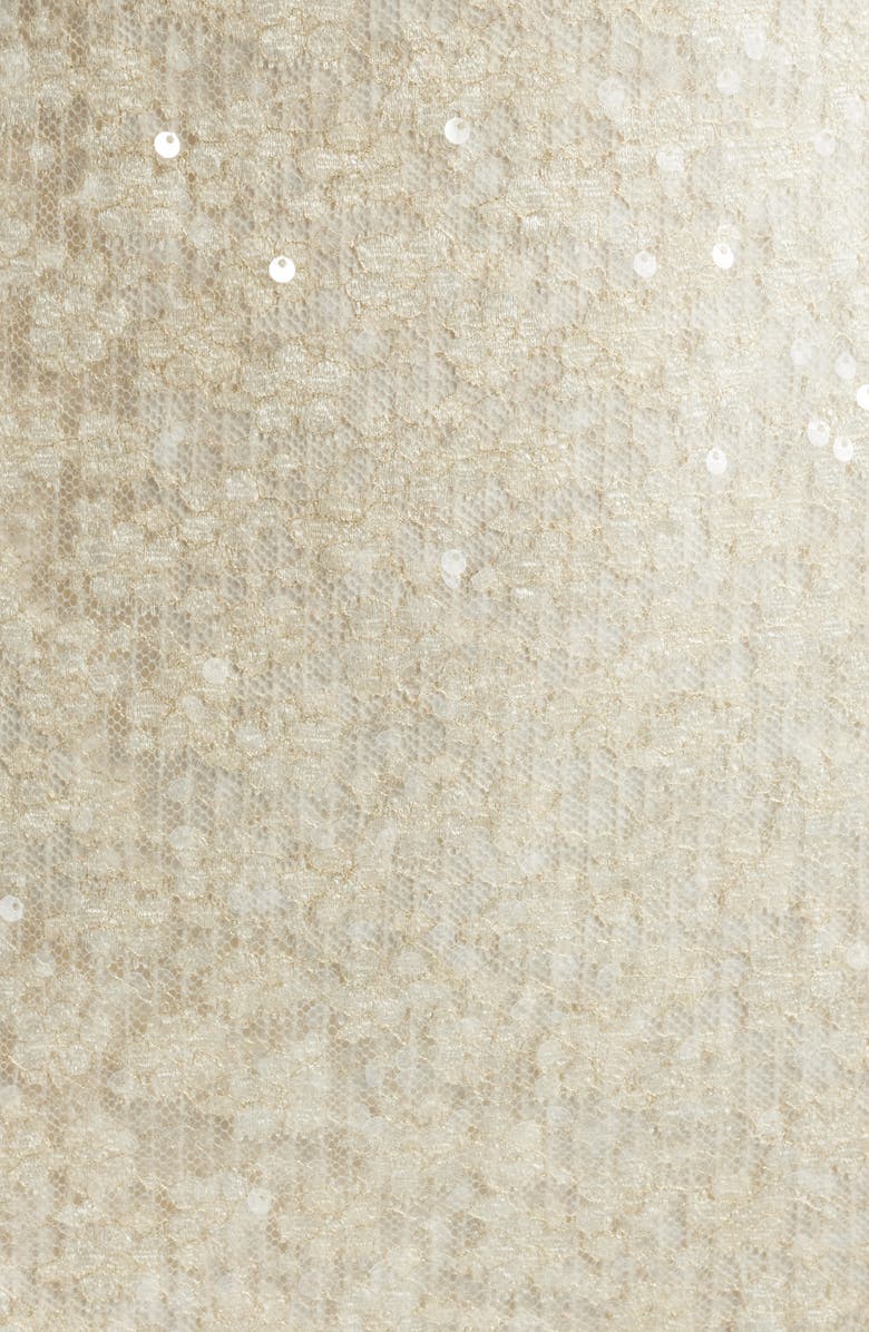 Eliza J Sequin Sleeveless Midi Dress, Alternate, color, 