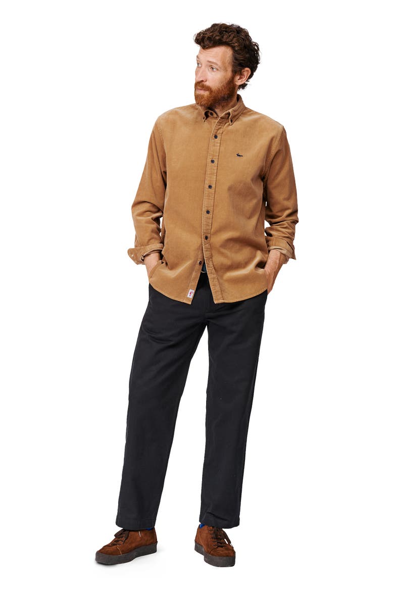 Haworth Corduroy Shirt, Alternate, color, Dijon