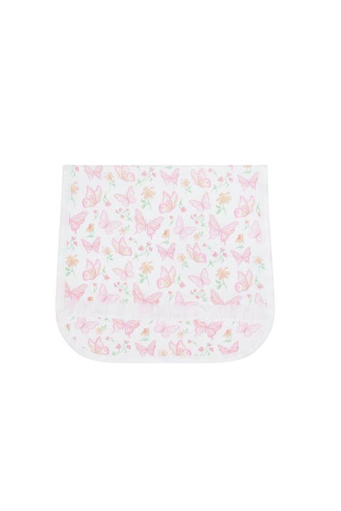 Baby Girl Cotton Ruffle Burp Cloth