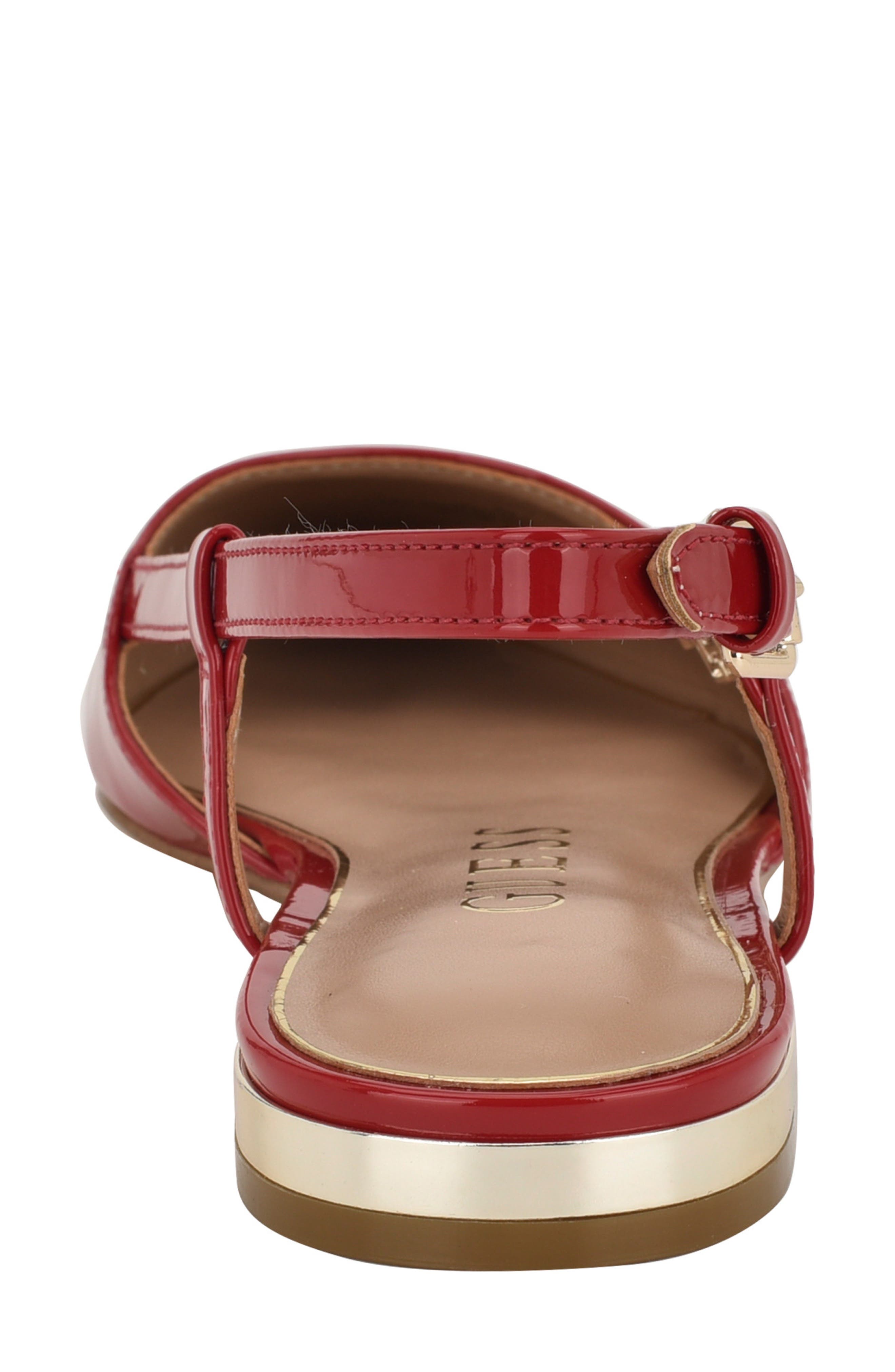 GUESS Franie Pointed Toe Slingback Flat, Alternate, color, 