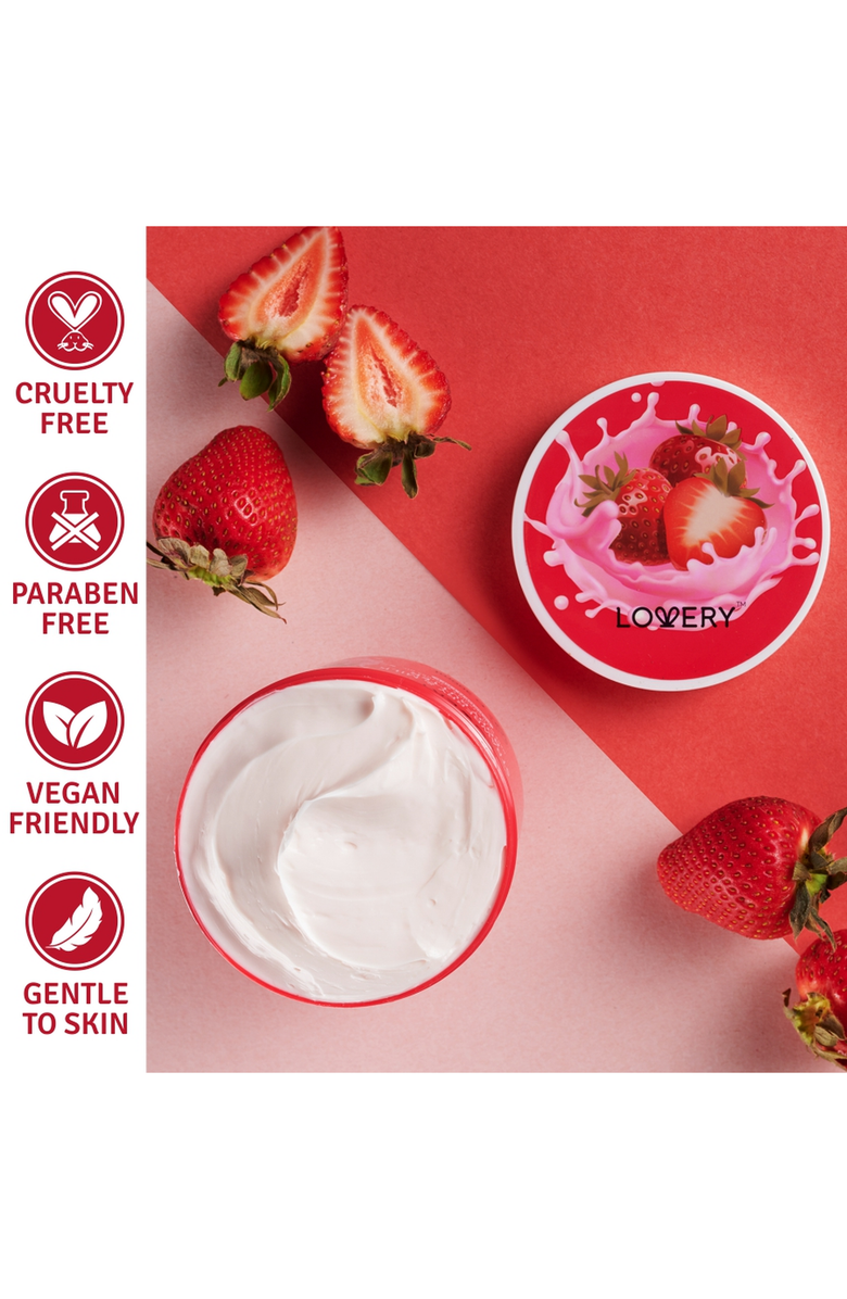 Lovery Ultra-Hydrating Shea Butter Body Cream, Alternate, color, Strawberry Milk
