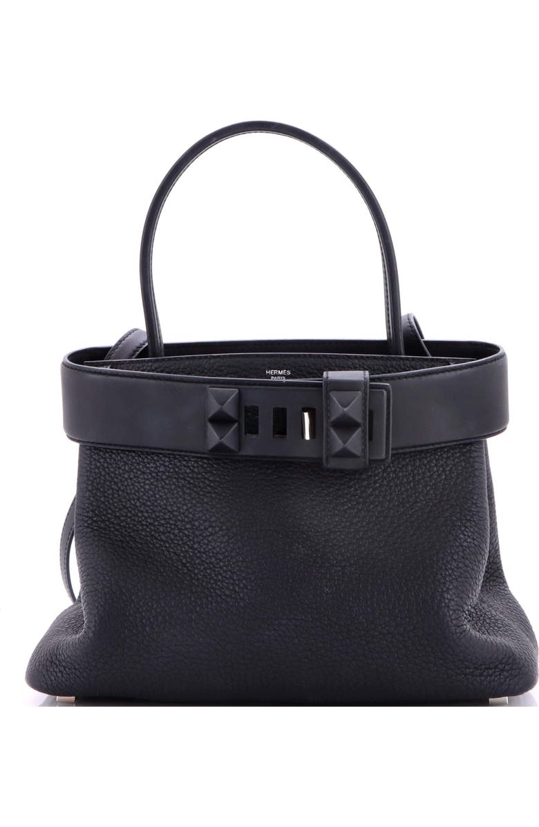 Pre-Owned Hermes Medor Handbag Togo, Main, color, Noir