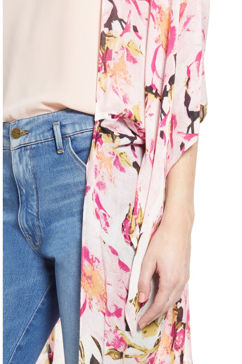 Kite Sleeve Wrap, Alternate, color, IVORY ROSE BUD