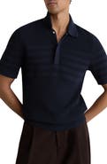 Reiss Falklands Half Zip Textured Knit Polo Sweater