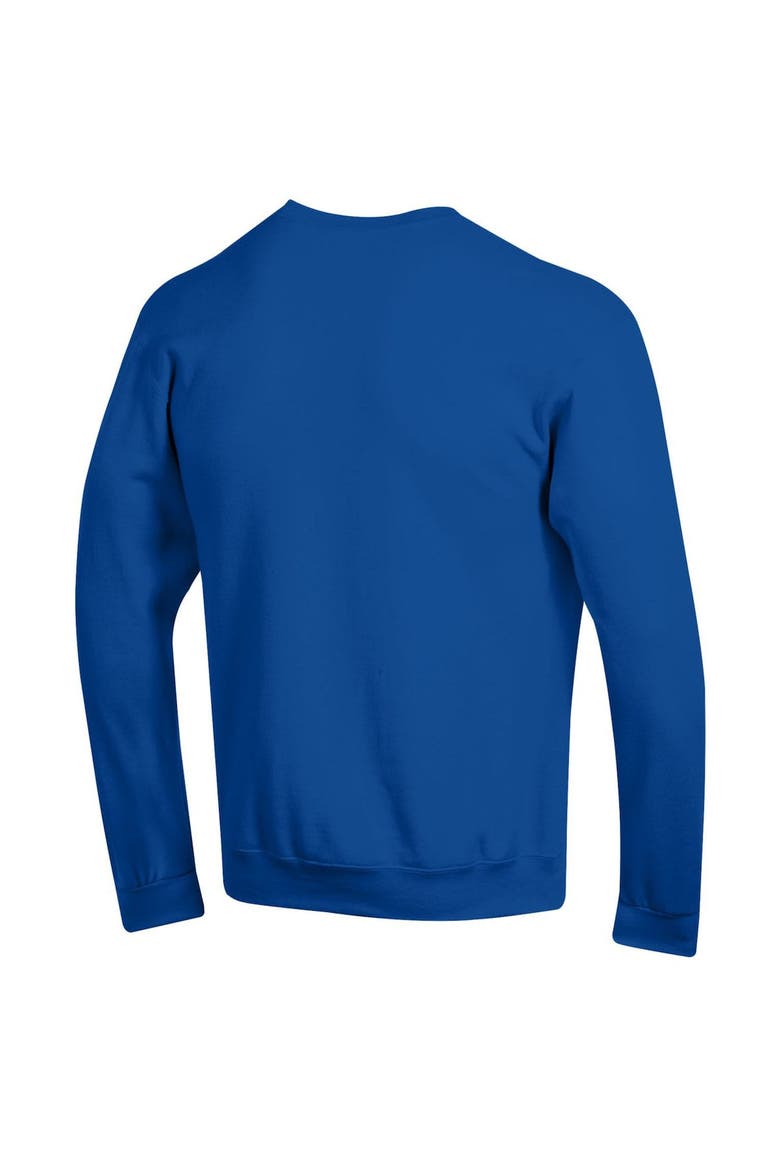 Men's Champion  Royal Pitt Panthers Arch Over Logo Pullover Sweatshirt, Alternate, color, Royal