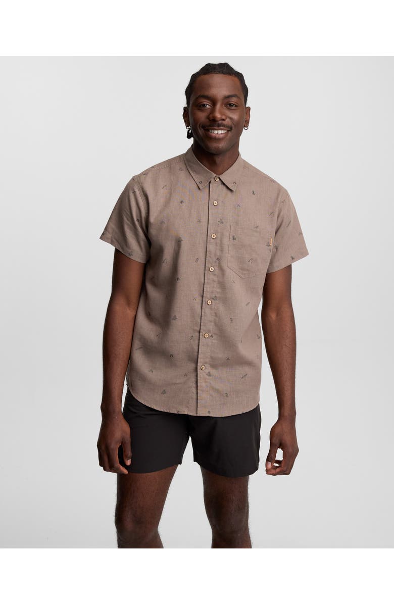 tentree Lake Life Mancos Shirt, Main, color, Clay/Lake Life