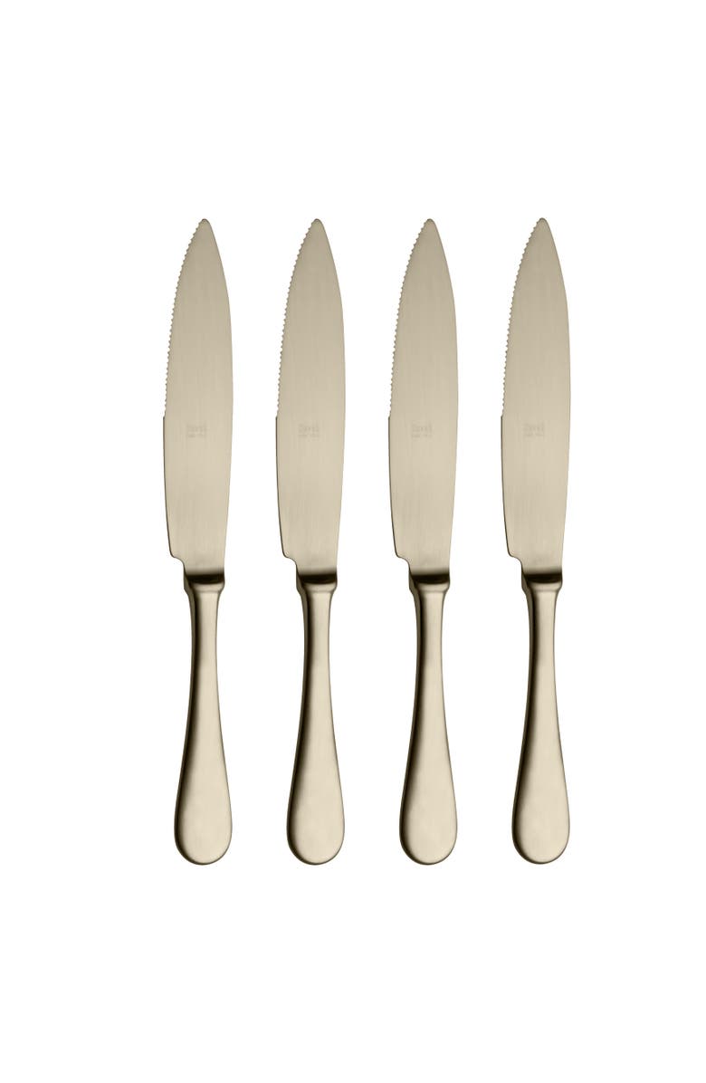 Mepra Steak Knife Set - 4 Pieces, Main, color, Ice Champagne