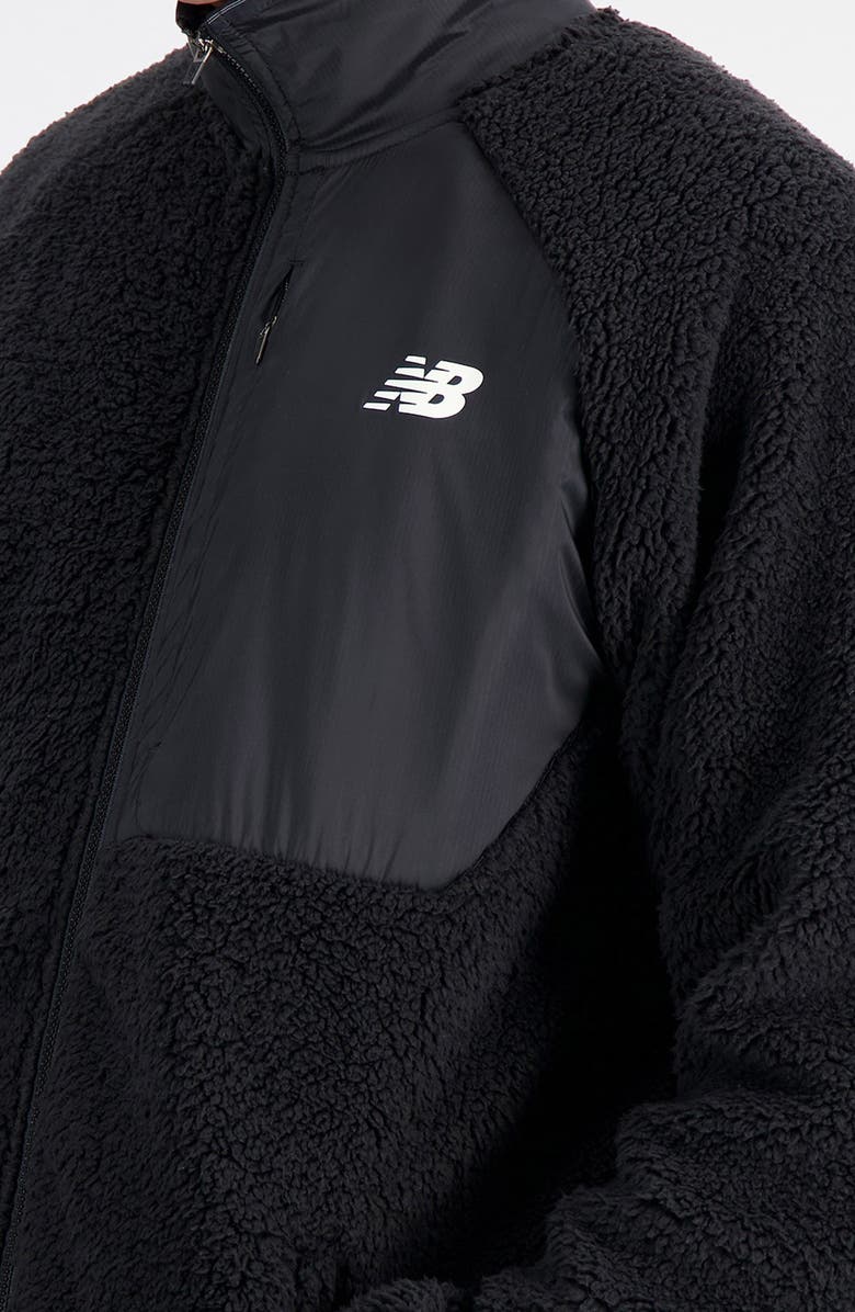 New Balance Q Speed Faux Shearling Jacket, Alternate, color,