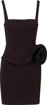 Adrianna Papell Stretch Crepe Minidress