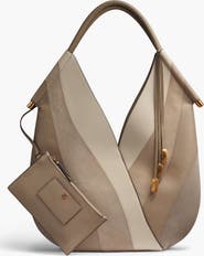 Donna Karan New York Baldwin Curve Pieced Large Shoulder