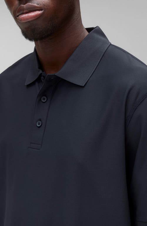 Reigning Champ Tech Pique Playoff Polo Navy In Navy