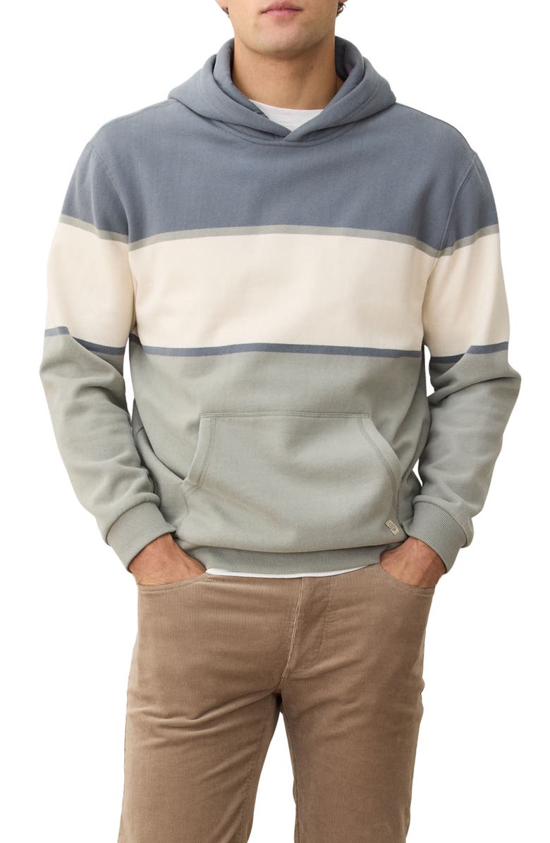 Marine Layer Relax Cloud 9 Colorblock Hoodie, Main, color, Blue/ Neutral Colorblock