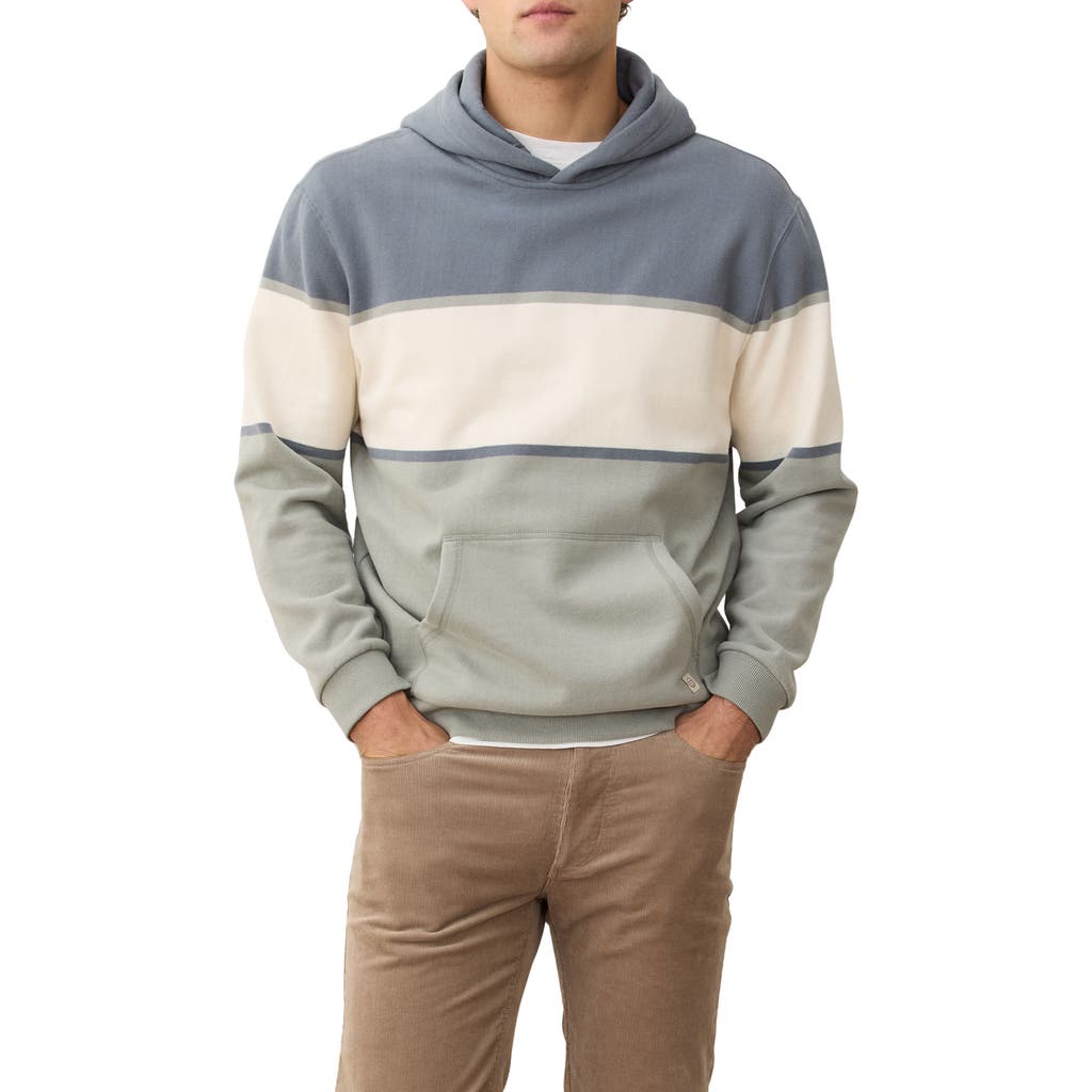 Marine Layer Relax Cloud 9 Colorblock Hoodie In Gray