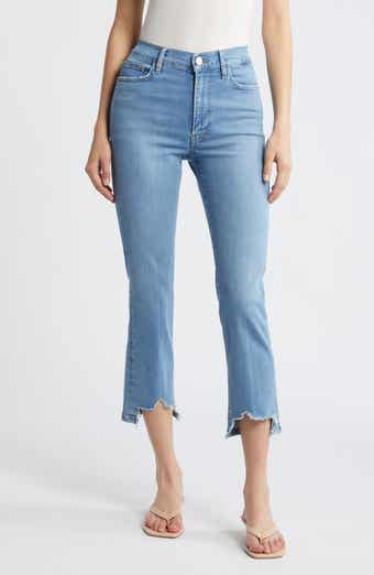 FRAME Le High Raw Step Hem Straight Leg Jeans