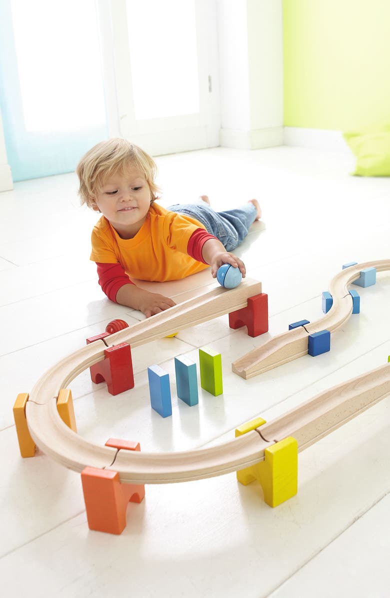 HABA My First Ball Track - 30-Piece Large Basic Pack Construction Set, Alternate, color, 