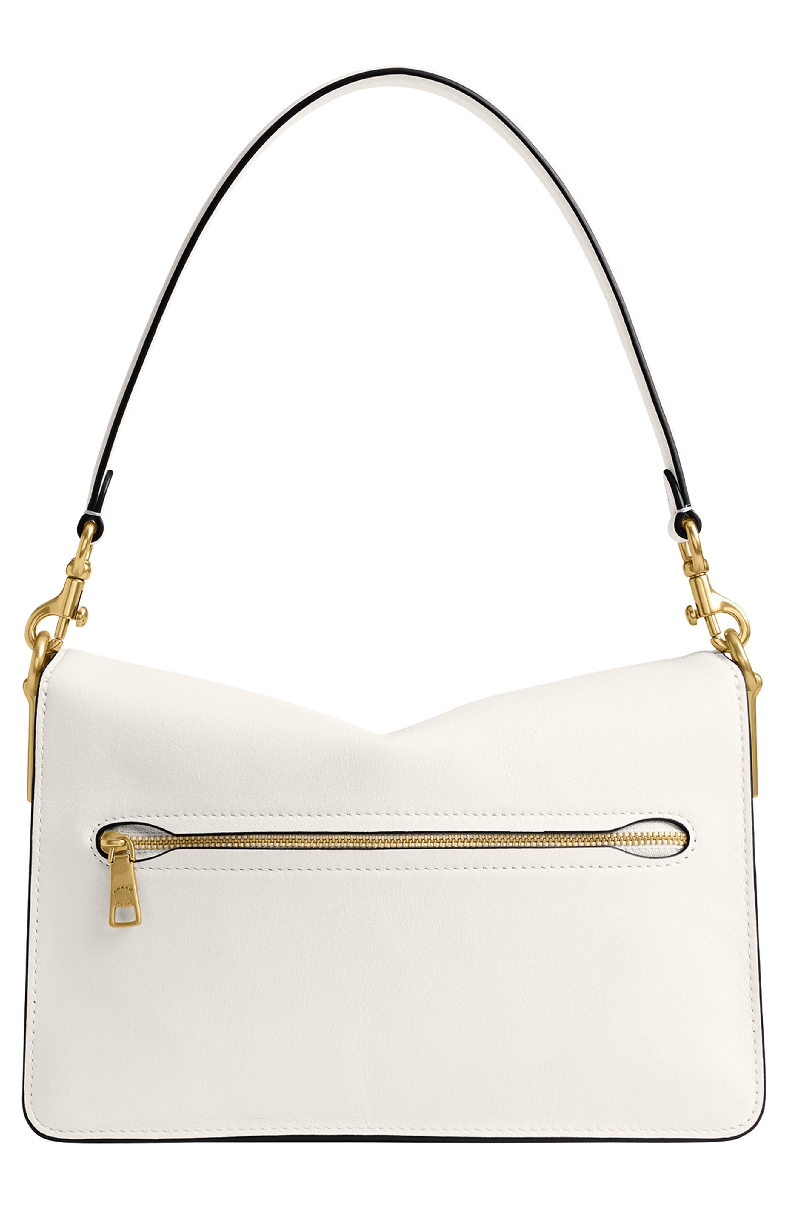 Tabby Chain Smooth Leather Shoulder Bag, Alternate, color, B4/CHALK