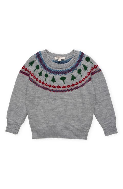 Kids' Recess Fair Isle Wool Blend Crewneck Sweater (Toddler, Little Kid & Big Kid)