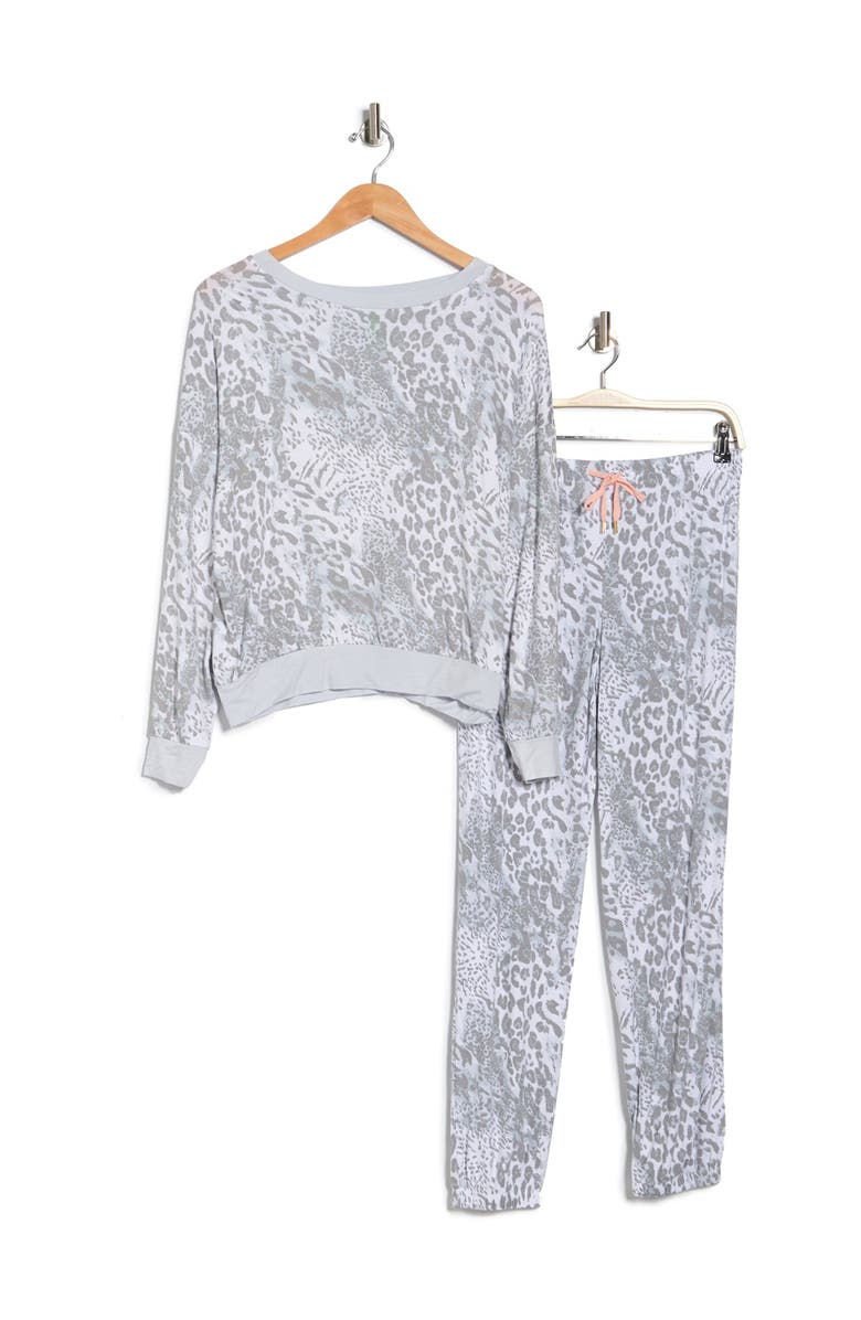 Honeydew Jersey Pajama Sleep Set, Alternate, color,