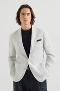 Brunello Cucinelli Houndstooth deconstructed blazer
