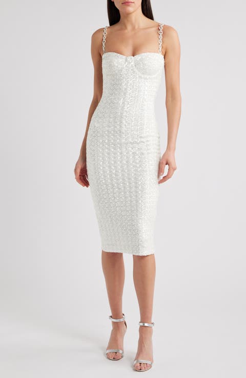 Nina Embellished Body-Con Cocktail Dress