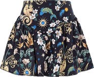 Agua Bendita Violet Solstice Cotton Cover-Up Miniskirt