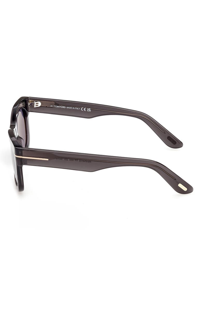 TOM FORD 54mm Rectangular Sunglasses, Alternate, color, Grey / Other / Blue
