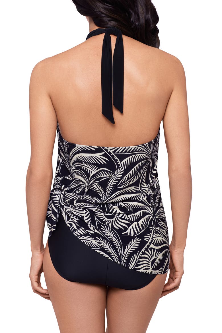 Hearts of Palm Molly One-Piece Swimsuit, Alternate, color, BLACK/ MULTI