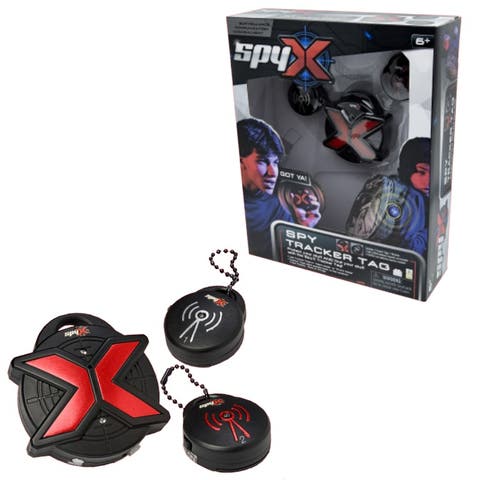SpyX Spy Tracker Tag - Spy Tracking Toy Gadget For Kids. Protect & Find Your Stuff Or People You Want To Track. Alarm / Track Modes. 2 Spy Tags and 1 Receiver Included