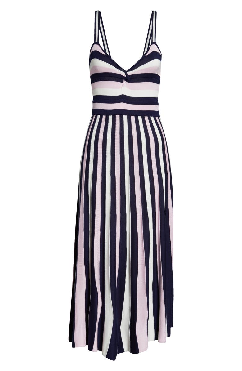 Foxiedox Lucia Stripe Midi Sweater Dress, Alternate, color, 