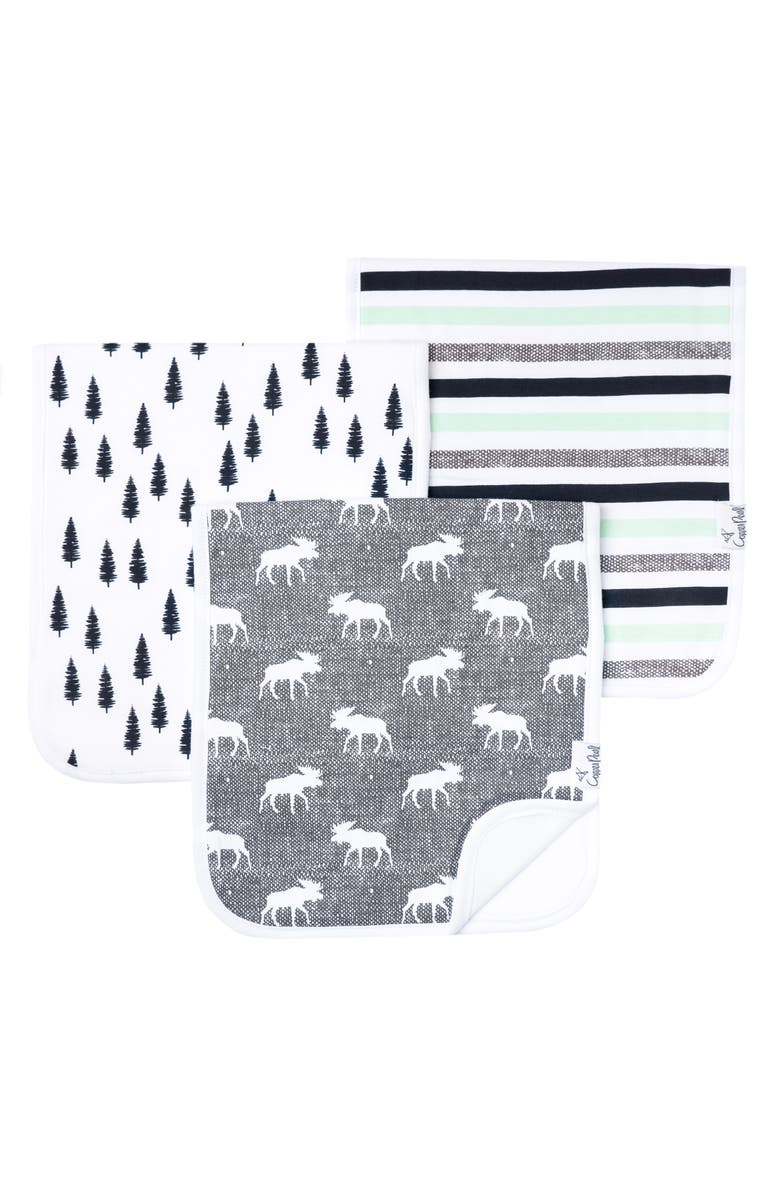 Copper Pearl 3-Pack Burp Cloth Set, Main, color,