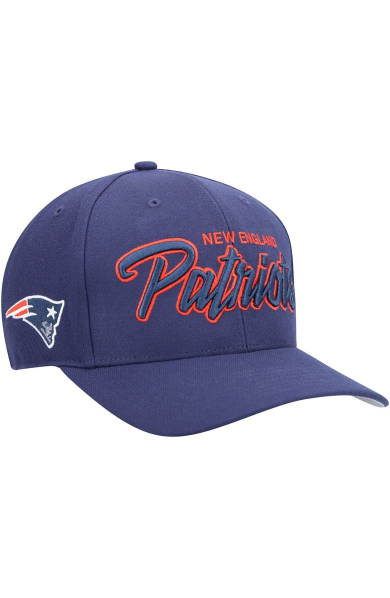 '47 Men's '47 Navy New England Patriots Street Script MVP Snapback Hat, Main, color,