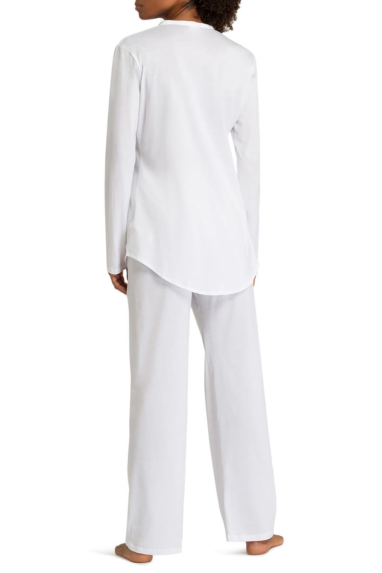 Cotton Deluxe Pajamas, Alternate, color, 101 - WHITE