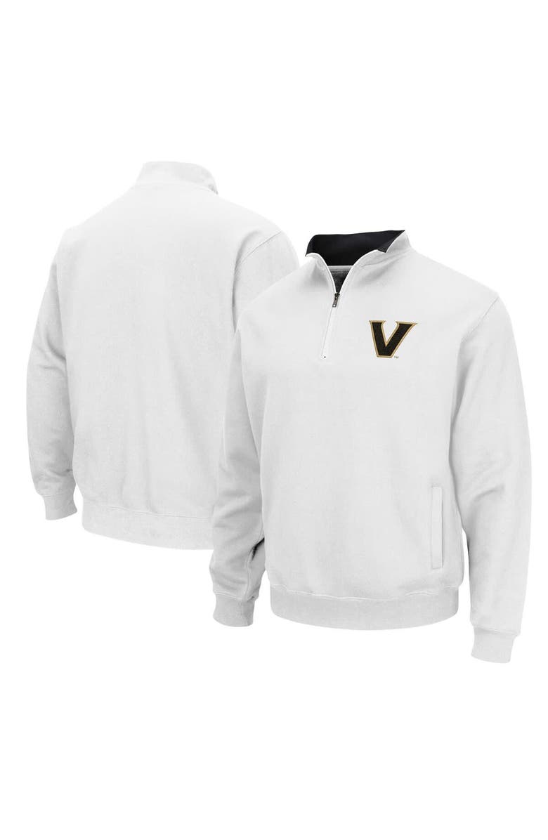 COLOSSEUM Men's Colosseum White Vanderbilt Commodores Tortugas Quarter-Zip Jacket, Main, color, White