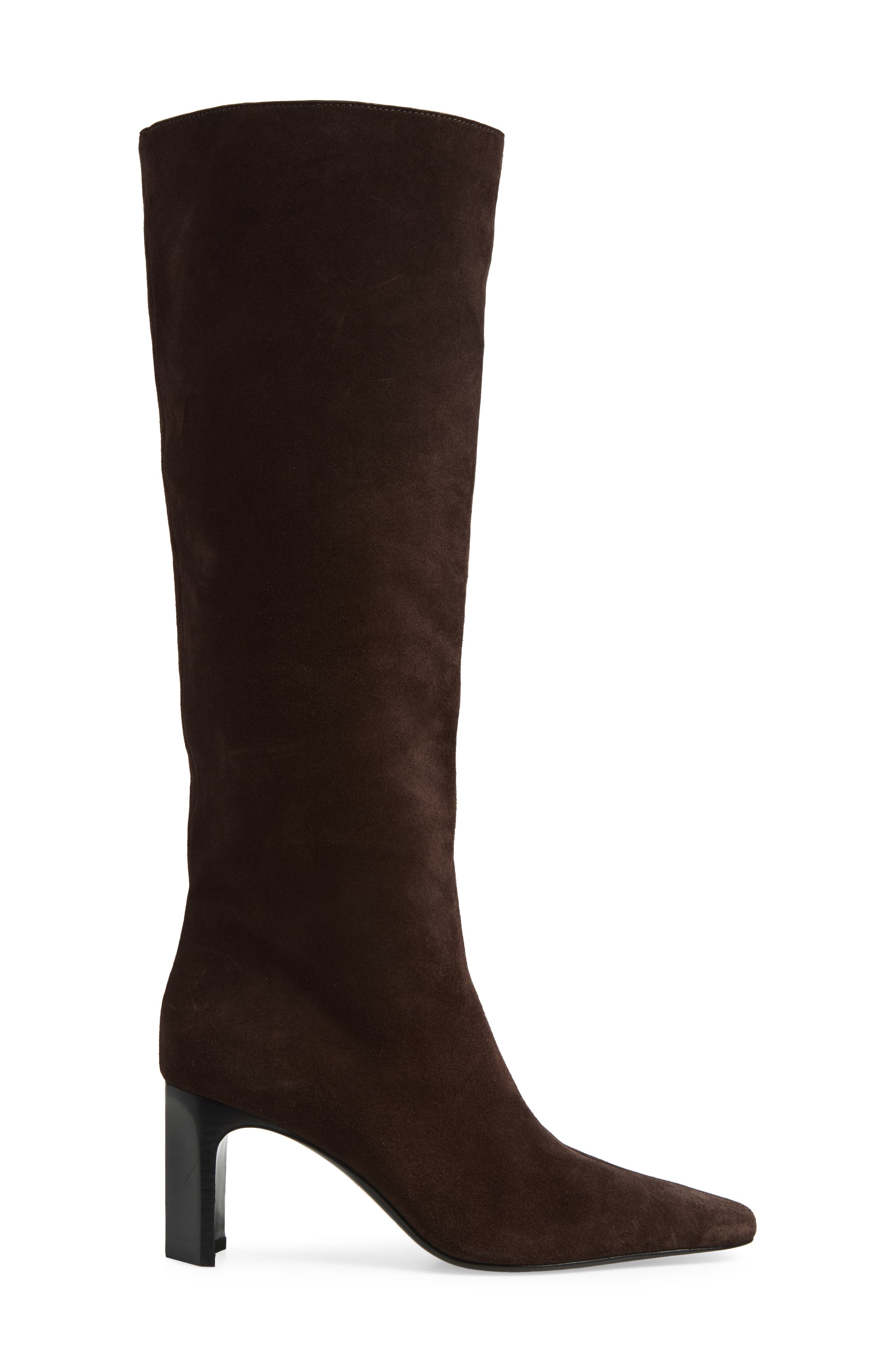 Kristie Knee High Boot, Alternate, color, DARK CHOCOLATE SUEDE